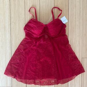 Fredericks of Hollywood 2 piece vintage babydoll set